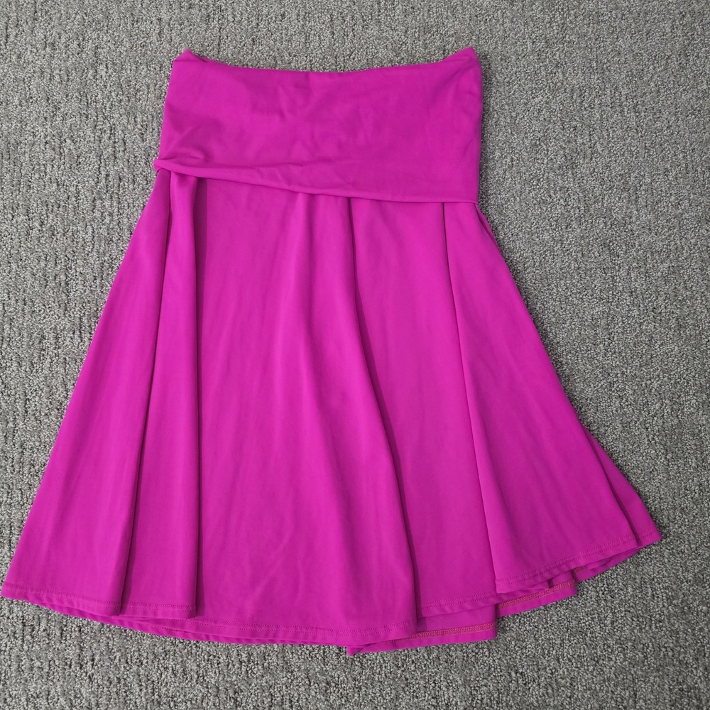 Juicy‎ Couture Pink Fit Flare Skirt Women's M Stretch A-Line Y2K Barbiecore